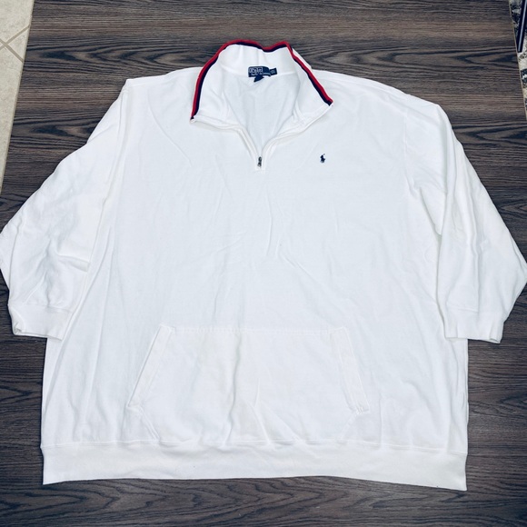 Polo Ralph Lauren White 14 Zip Pullover 